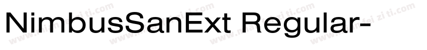 NimbusSanExt Regular字体转换